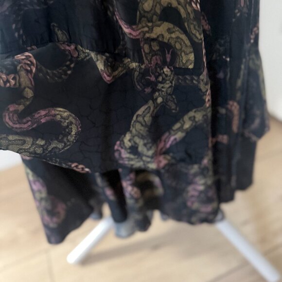 AllSaints Delana Tempest Wrap Maxi Dress Size 8 - Picture 10 of 15